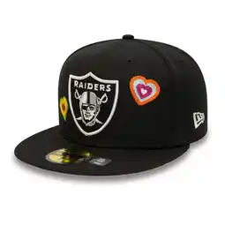 Walmart Men's New Era Black Las Vegas Raiders Chain Stitch Heart 59FIFTY Fitted Hat offer