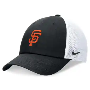 Walmart Men's Nike Black San Francisco Giants Club Trucker Adjustable Hat offer