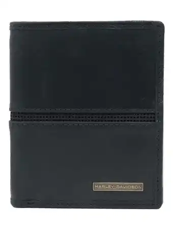 Walmart Harley-Davidson Men's Heritage Bi-Fold Leather Wallet w/ Flip Out - Black, Harley Davidson offer