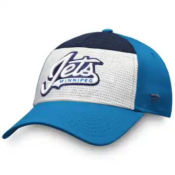 Walmart Men's Fanatics White/Blue Winnipeg Jets Breakaway Alternate Jersey Flex Hat offer