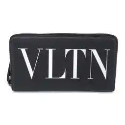 Walmart Pre-Owned Valentino Round long wallet Black/White leather XY2P0570LVN0NO (New) offer