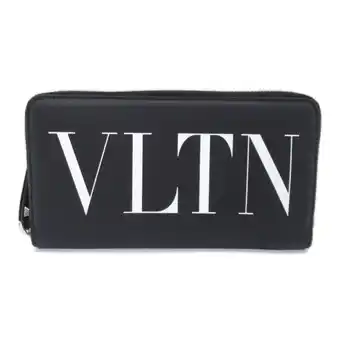 Walmart Pre-Owned Valentino Round long wallet Black/White leather XY2P0570LVN0NO (New) offer