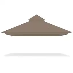 Walmart Yescom Canopy Top Replacement UV30+ Top Cover for 2-Tier 10x12 Ft Gazebo Patio offer