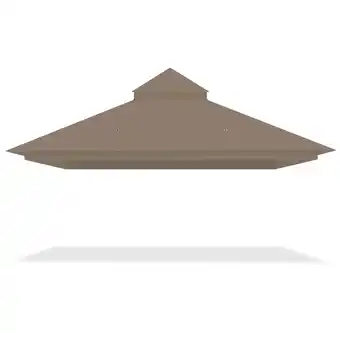 Walmart Yescom Canopy Top Replacement UV30+ Top Cover for 2-Tier 10x12 Ft Gazebo Patio offer