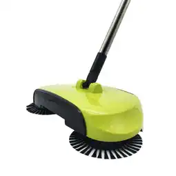 Walmart Manual Hand-Push Sweeping Machine Non-Electric Rotating Floor Mop Broom Dustpan offer