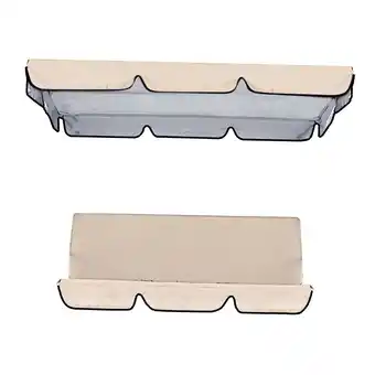 Walmart Patio Swing Cushion Set Replacement Canopy Swing Seat for 3 Beige offer