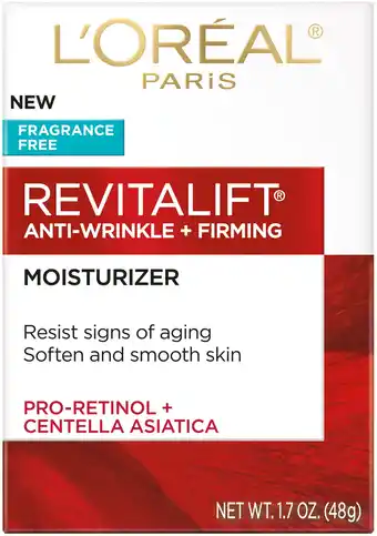 Walmart L'Oreal Paris Revitalift Anti-Aging Face and Neck Cream, Fragrance Free, 1.7 oz offer