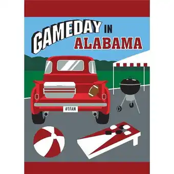 Walmart 13 x 18 in. Game Day in Alabama Garden Flag - Crimson & White offer