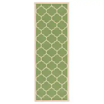 Walmart Safavieh Courtyard Alyssa Geometric Indoor/Outdoor Runner Rug, 2'3 x 6'7, Green/Beige offer