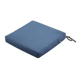 Walmart Classic Accessories Ravenna Water-Resistant Patio Seat Cushion, 21 x 21 x 3 inch, Empire Blue offer