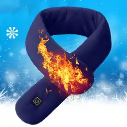 Walmart Heated Warm Scarf Washable Neck Heating Pad Cold Protection Scarf for Men Women,Battery not included offer