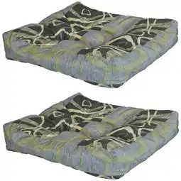 Walmart Sunnydaze 20 x 20 Modern Jazz Square Seat Cushion Set, 2 Count offer