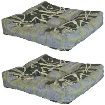 Walmart Sunnydaze 20 x 20 Modern Jazz Square Seat Cushion Set, 2 Count offer