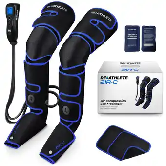 Walmart REATHLETE AIR-C Leg Massager Foot & Knee Pain Relief Compression Muscle Massager offer