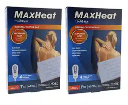 Walmart SoftHeat MaxHeat Washable Heating Pad 12 x 24 X-Large Size Pad (2 Pack) offer