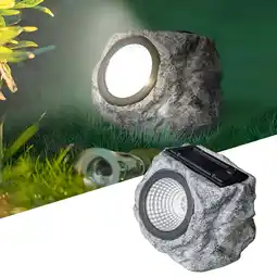 Walmart DAYBETTER Solar Rock Lights Outdoor, 1 Pack Super Bright Solar Spot Lights Outdoor offer