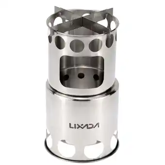 Walmart Lixada Stainless Steel Wood Stove Portable and Environmentally Friendly Camping Cookware offer