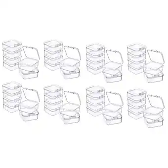 Walmart 48 Pieces Mini Plastic Clear Storage Box for Collecting Small Items, Beads, Jewelry, Business Cards offer