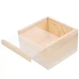 Walmart Storage Wooden Box with Cover Crate Arts and Crafts for Adults Jewelry Container Organizer offer