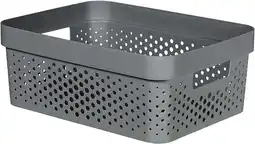 Walmart Storage Box 11L , Anthracite Grey, 35.6 X 26.6 X 13.6 Cm, Recycled Plastic offer