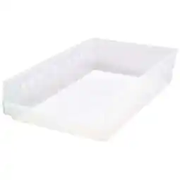 Walmart Quantum Storage Systems Shelf Bin,Clear,Polypropylene,4 in QSB110CL offer