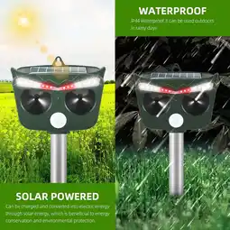 Walmart Jinyi Motion Sensor Solar Powered Rainproof Humane Animal Repellent Device Dog Cat Squirrel Deer offer