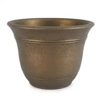 Walmart HC Companies Sierra 10 Inch Resin Flower Garden Planter Pot, Celtic Bronze offer