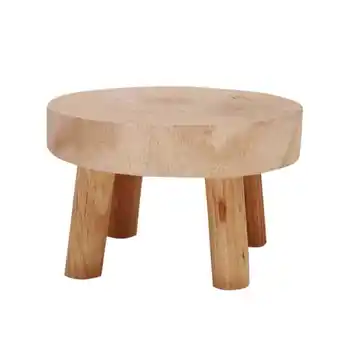 Walmart Mini Wooden Stool Display Plant Stand Decorative Wood M offer