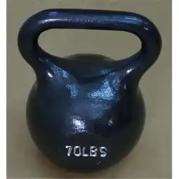 Walmart Single Kettlebell, Black - 70 lbs offer