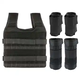 Walmart Ammoon Suzicca Max 35 kg Adjustable Straps Black Weighted Vests for Unisex offer