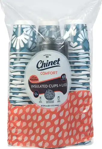 Walmart Chinet Comfort 12 Ounce Insulated Cups & Lids 69 ea offer