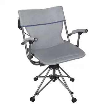 Walmart Zenithen Foldable Camping Chair with Armrests, Blue Gray offer