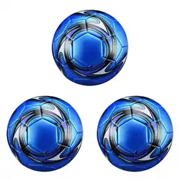 Walmart 3X Professional Soccer Size 5 Official Soccer Training Football Competition Outdoor Football Blue offer