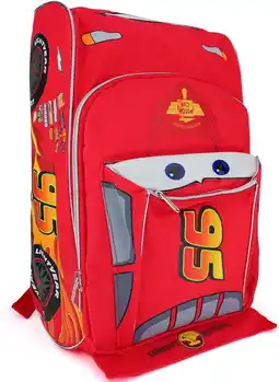 Walmart Disney Pixar Boy's Adjustable Strap Cars Sports Backpack, Red offer