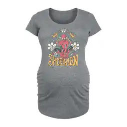 Walmart Marvel Spider-Man - Florals - Maternity Scoop Neck Graphic T-Shirt offer