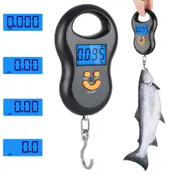 Walmart Portable Fishing Scale - 110lb Digital Hanging Hook Scale with Backlit LCD Display for Luggage offer