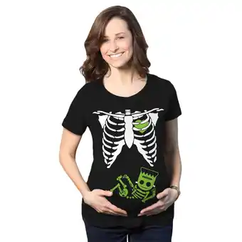 Walmart Maternity Frankenstein Baby Bump Fall Film Movie Cute Halloween Pregnancy Tshirt offer