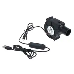 Walmart Mini Turbo Blower 5V USB Plug Blower Fan Centrifugal Fan with Speed Controller offer