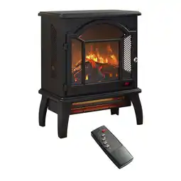 Walmart GUTALOR 18 inch Small Electric Fireplace 3D Infrared Electric Stove With Remote Control offer