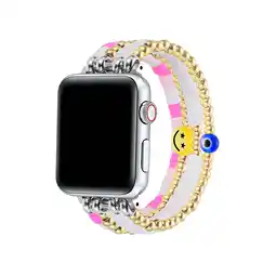 Walmart Posh Tech Womens Multi-Color Bestie Beaded Band for Apple Watch - Sizing Universal offer