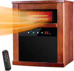 Walmart Ecotronic 1500W Corded Electric Infrared Heater, 1 Heat Setting, Adjustable, for 165 sq ft, New offer