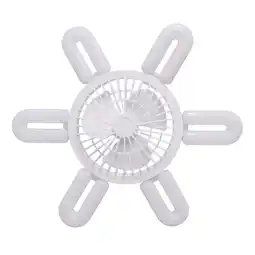 Walmart Desk Fan New U-shaped 6-leaf LED Folding Leaf Light Remote Control Dimming Fan Light offer