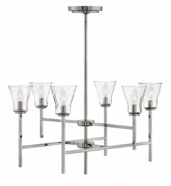 Walmart 3456PL-Hinkley Lighting-Arden- Six Light 2-Tier Chandelier offer