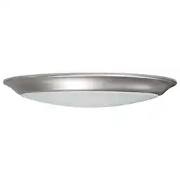 Walmart Nuvo Lighting 62/1671 Nuvo 10 Wide Led Flush Mount Bowl Ceiling Fixture - Nickel offer