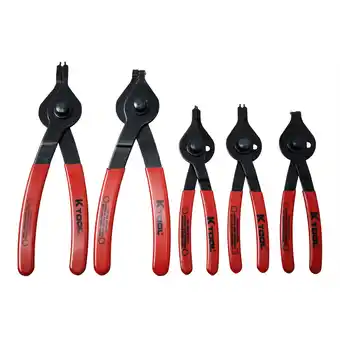 Walmart K-Tool 55001 5-pc Heavy Duty Reversible Snap Ring Plier Set offer