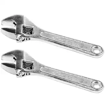 Walmart 2X 4 Inch 100mm Mini Size Metal Adjustable Spanner Wrench offer