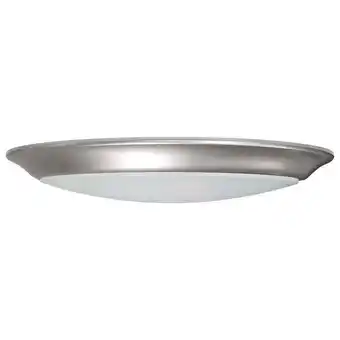 Walmart Nuvo Lighting 62/1670 Nuvo 10 Wide Led Flush Mount Bowl Ceiling Fixture - Nickel offer