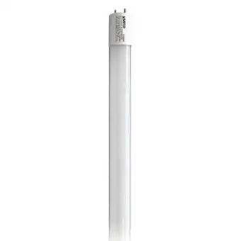 Walmart Satco 9 Watt T8 LED - 2Ft - 3000K - Medium Bi Pin base - 50000 Average rated hours offer