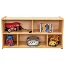 Walmart Tot Mate Toddler Wooden Compartment Storage, Shelves/Bookshelf, Maple, Ready-to-Assemble offer