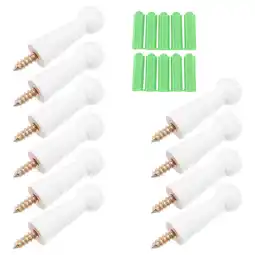 Walmart 10 Pcs White Shaker Pegs Coat Hook Heavy Duty Wooden Hooks Practical offer